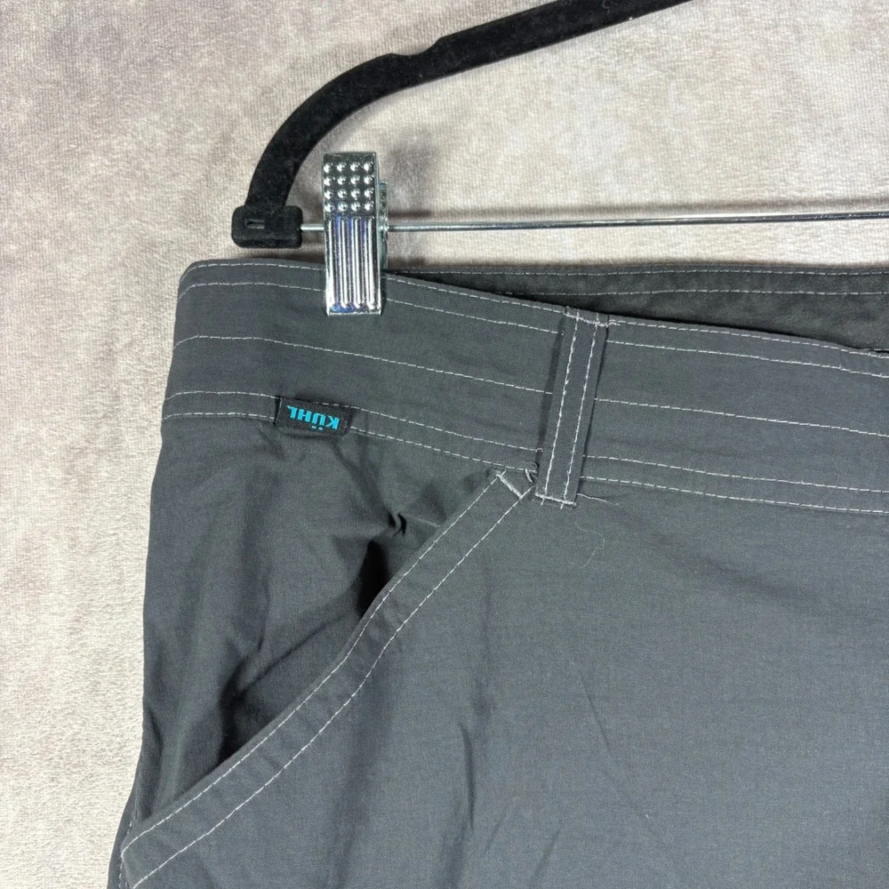 Kuhl Shorts Mens 38 Gray Renegade Cargo Hiking Outdoor Lightweight Quick Dry
